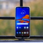 Tela do Moto E6 Plus.