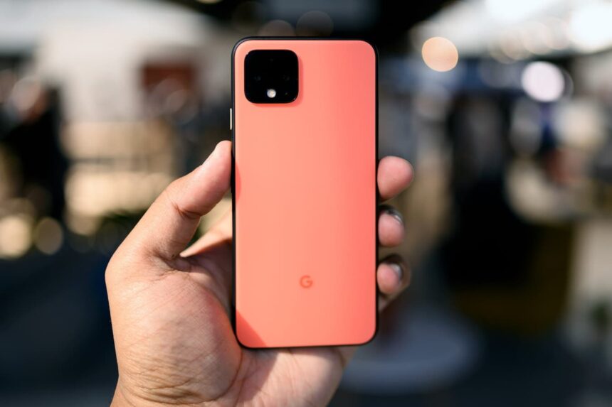 Google Pixel 4 Oh So Orange traseira.