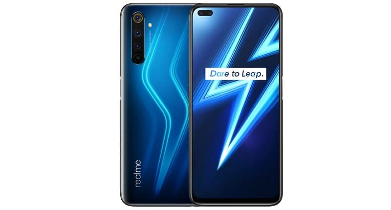 Realme 6 Pro azul.