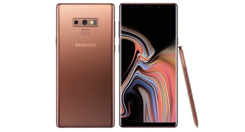 Galaxy Note 9 cobre.
