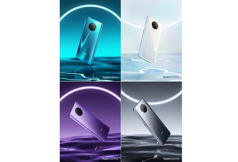 Redmi K30 Pro Zoom Edition vaza junto com outros produtos da marca Variantes de cor Redmi K30 Pro e K30 Pro Zoom Edition.