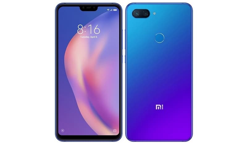 Xiaomi Mi 8 Lite é atualizado com MIUI 11 baseada no Android 10 Xiaomi Mi 8 Lite azul.