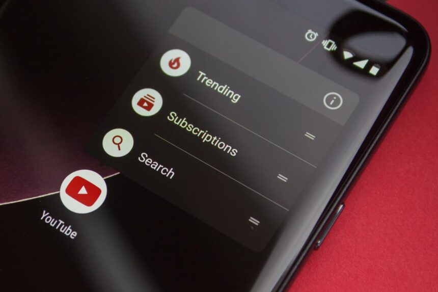 YouTube para Android.