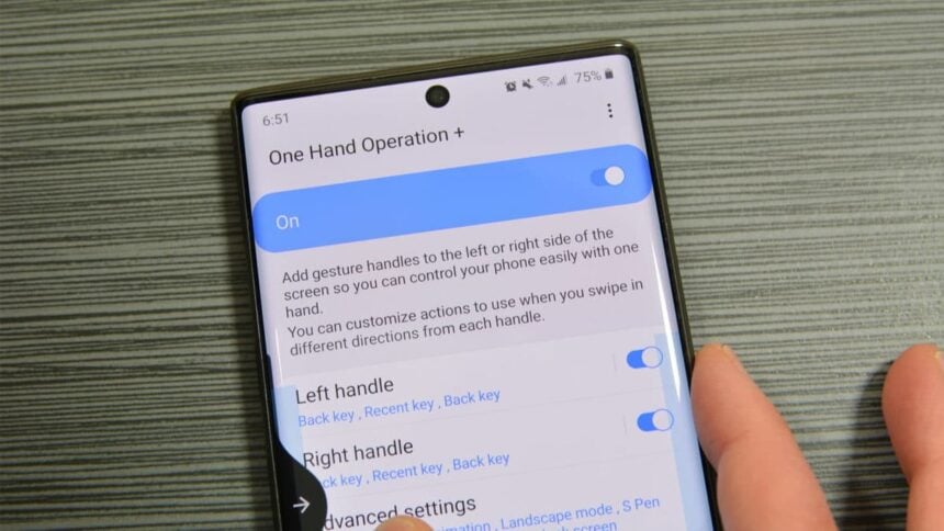 Atualização app One Hand Operation Plus.