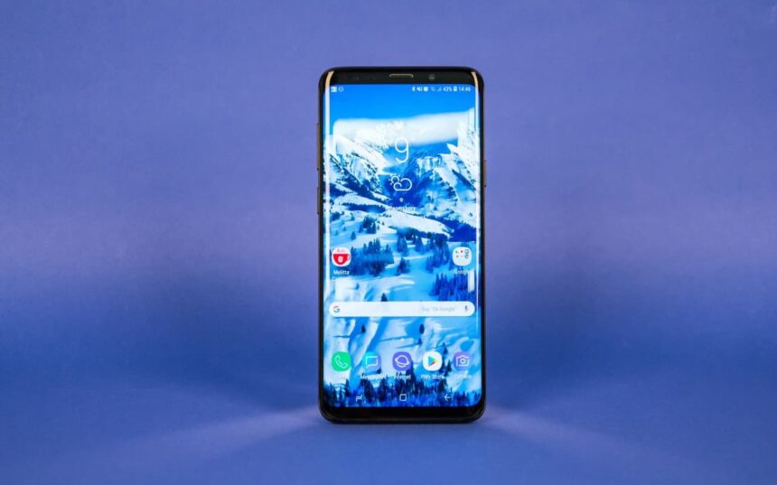 Samsung Galaxy S9 Plus parte frontal.