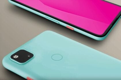 Google Pixel 4a azul.