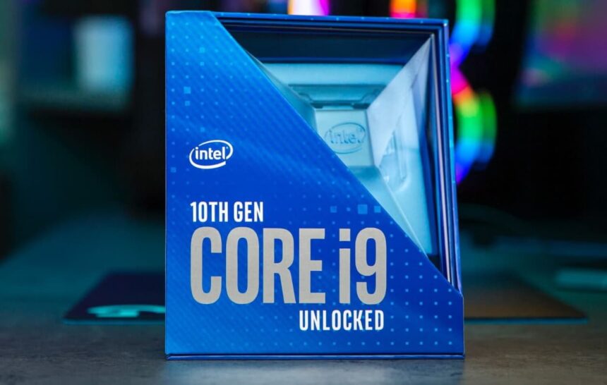 Intel Core i9 décima geração.