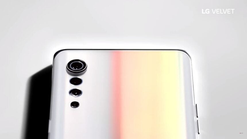 LG Velvet traseira.