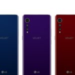 LG Velvet três cores.