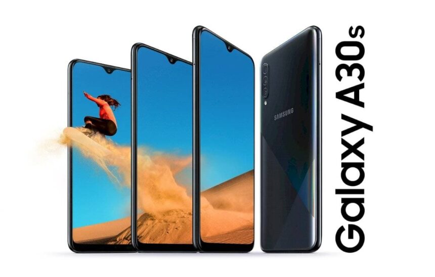 Galaxy A30s preto.