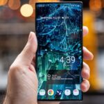 Galaxy Note 10 tela ligada.