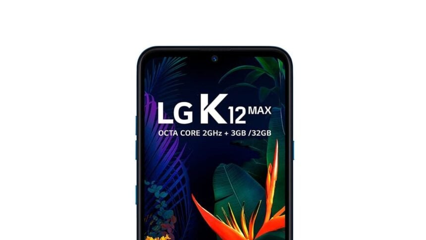 Tela do LG K12 Max.