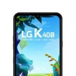 Parte frontal do LG K40S.