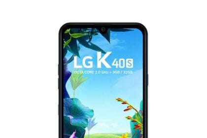 Parte frontal do LG K40S.