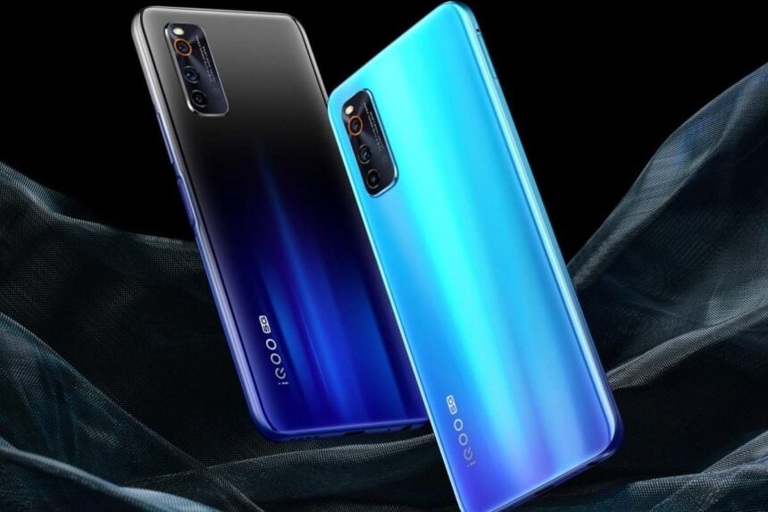 vivo iqoo neo 3 5g gradiente das cores
