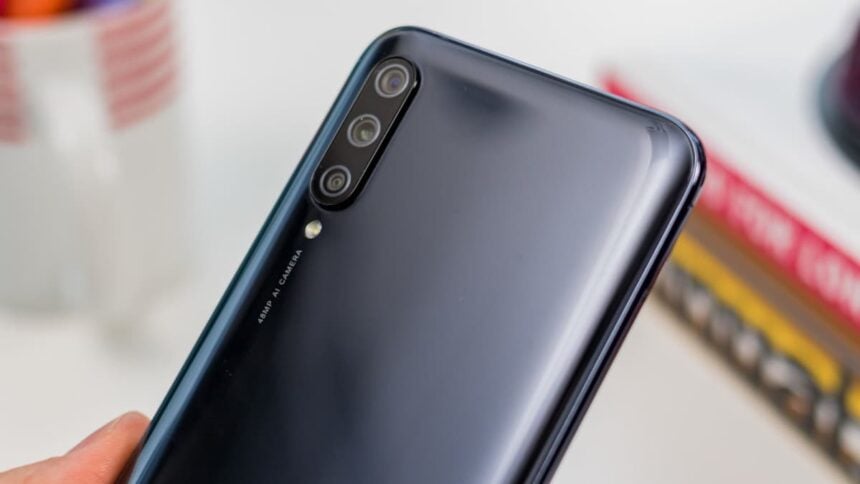 Parte traseira do Xiaomi Mi A3.
