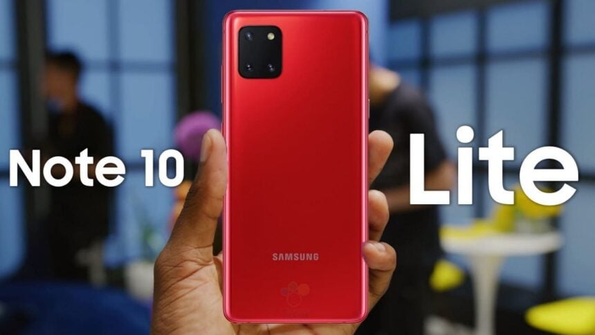 galaxy note 10 lite maio