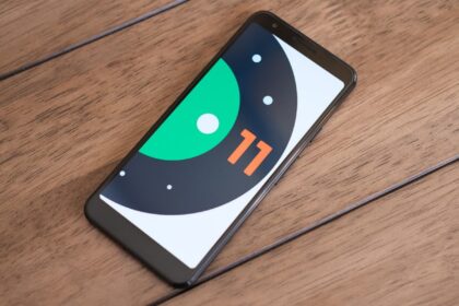 Smartphone com Android 11.