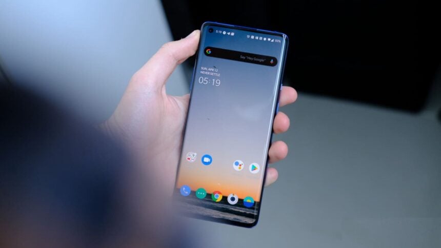 oneplus 8 tela oficial