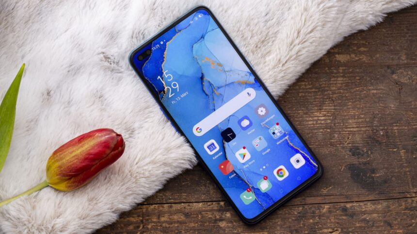 Oppo Reno 3 parte frontal.