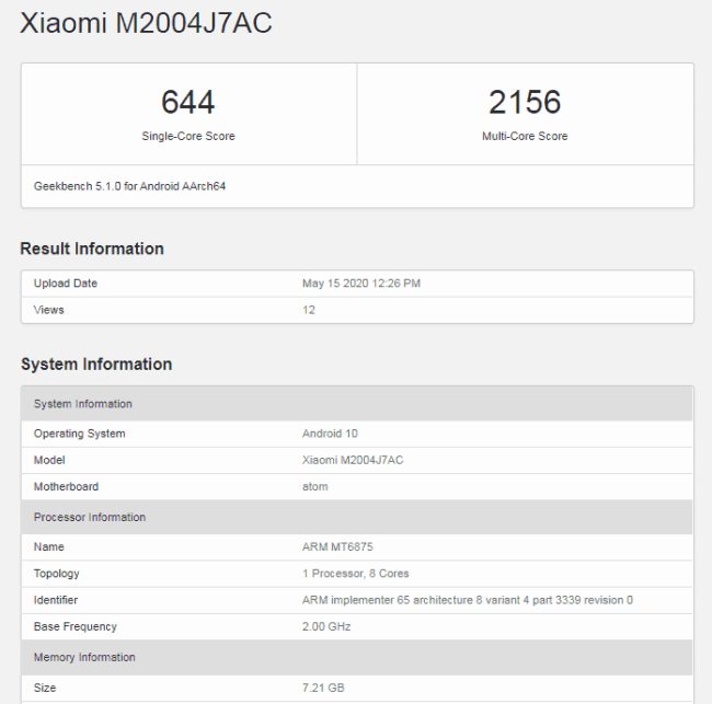 Redmi Note 10 e Note 10 Pro aparecem em benchmark no Geekbench redmi note 10 geekbench