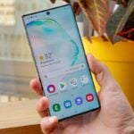 Samsung Galaxy Note 10 parte frontal.