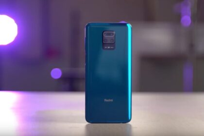 Redmi Note 9s parte traseira.