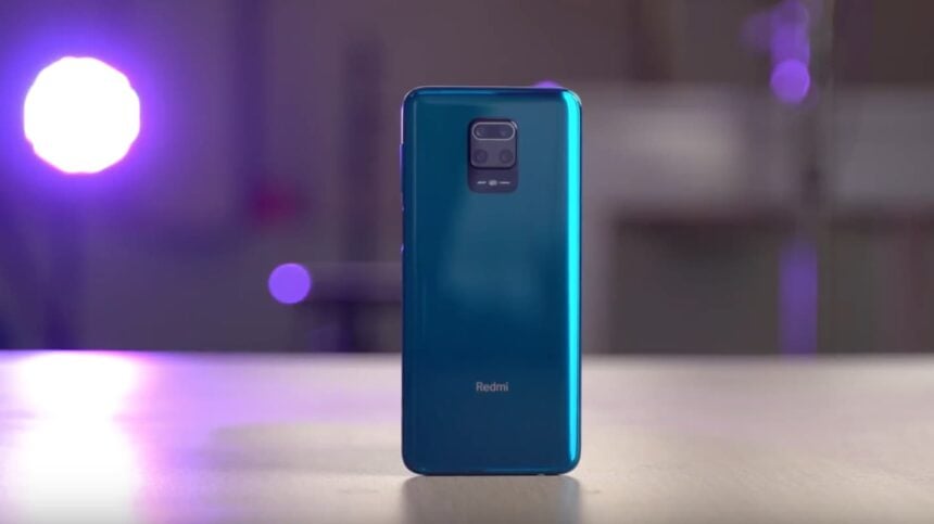 Redmi Note 9s parte traseira.