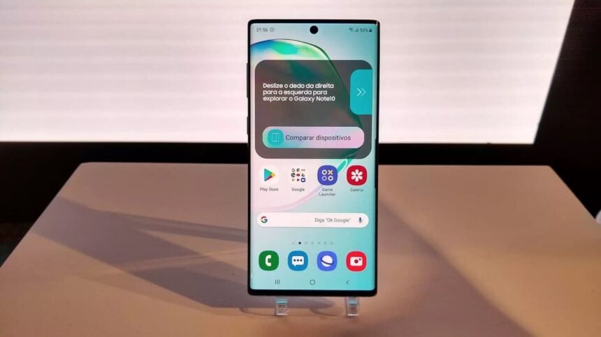 galaxy note 10 atualizacao camera e afins