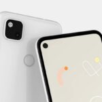Google Pixel 4a branco.