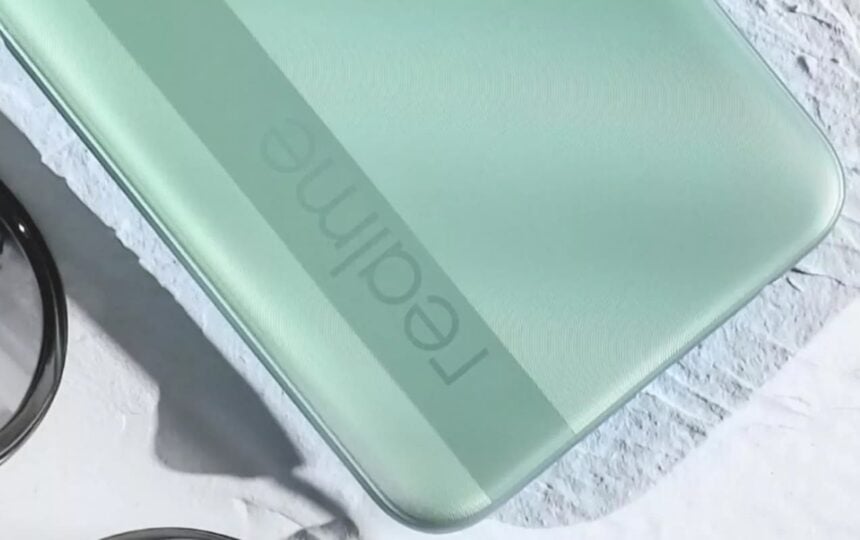 Traseira smartphone Realme.