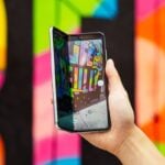 Samsung Galaxy Fold parte frontal.