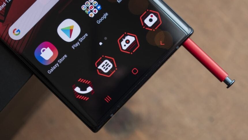 Samsung Galaxy Note 10 S Pen.