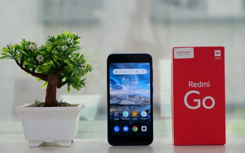 Redmi Go parte frontal.