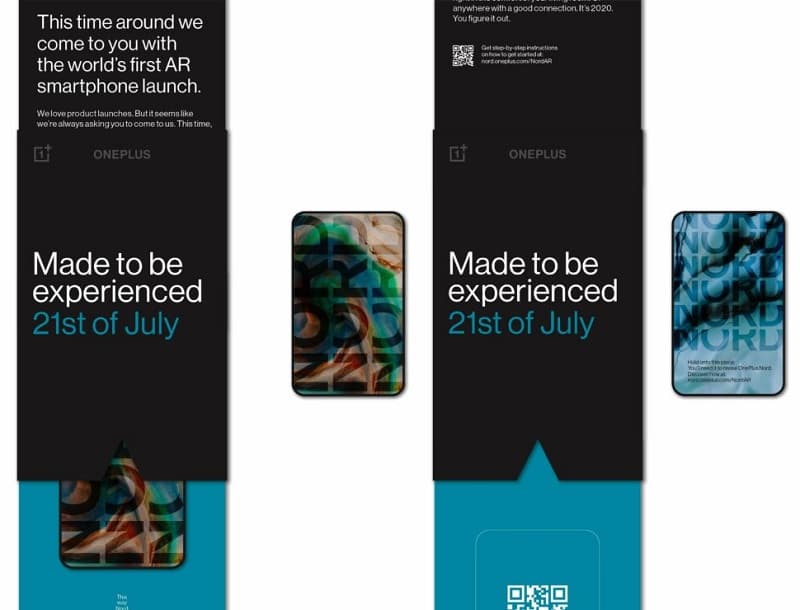 OnePlus Nord será anunciado em realidade aumentada no dia 21 de julho Convite lançamento OnePlus Nord