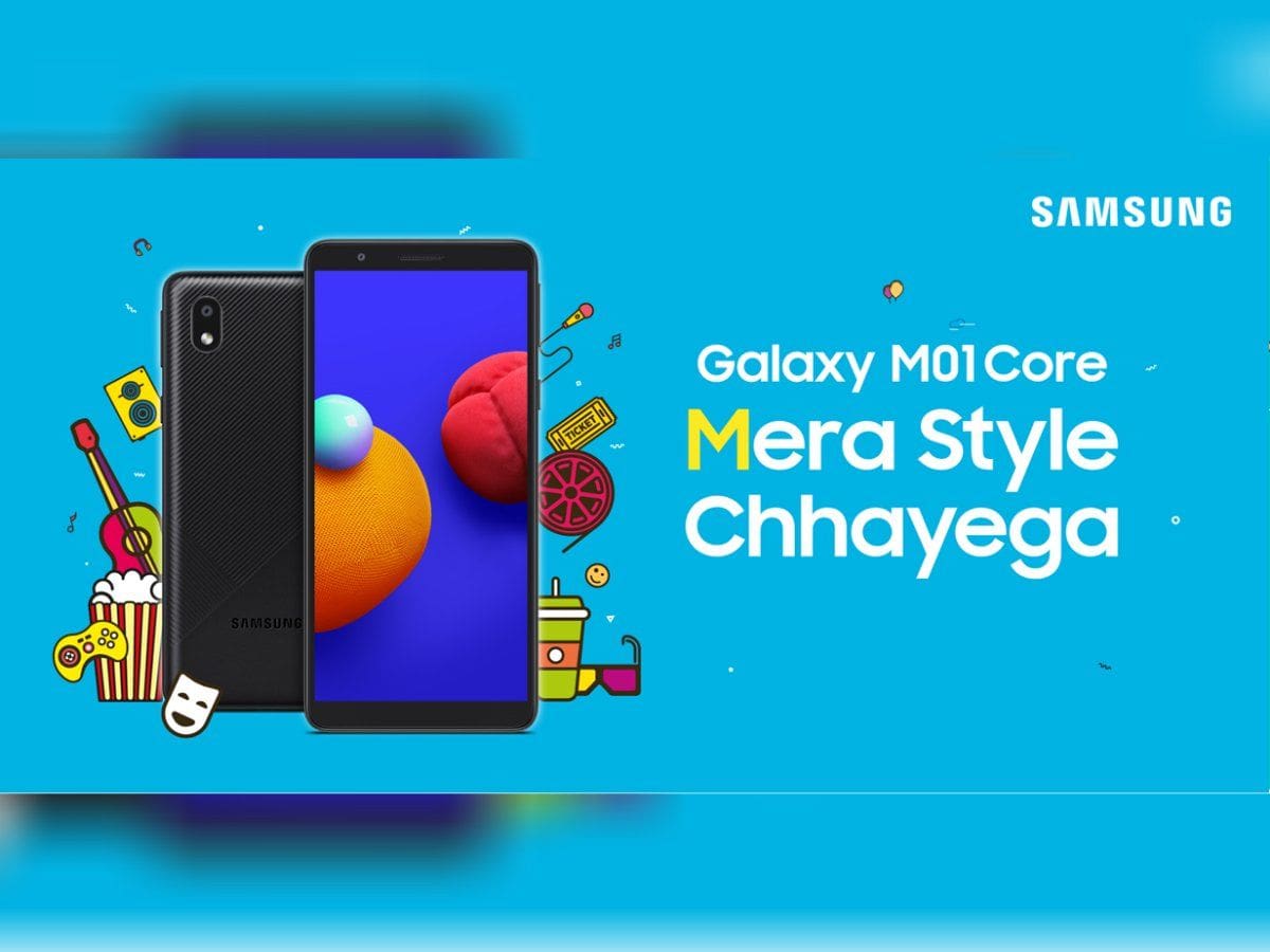 galaxy m01 core lancamento