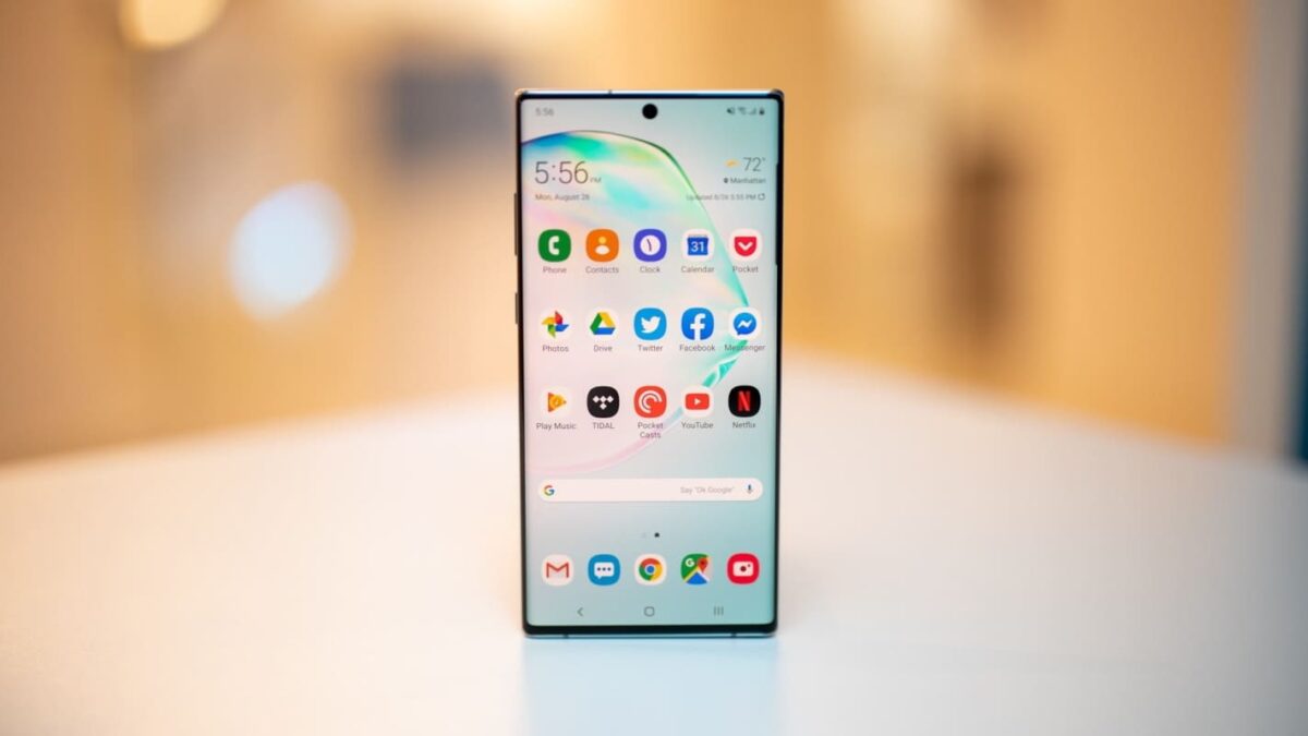 galaxy note 10 plus imagem oficial