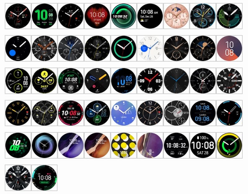 Samsung Galaxy Watch 3 tem recursos revelados em vazamento Mostradores Galaxy Watch 3.