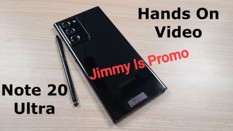 jimmy is promo note 20 ultra