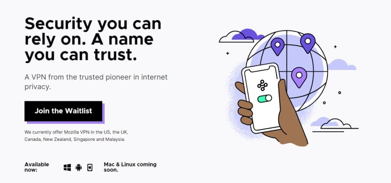 Mozilla VPN é disponibilizado oferecendo segurança e velocidade mozilla vps waitlist
