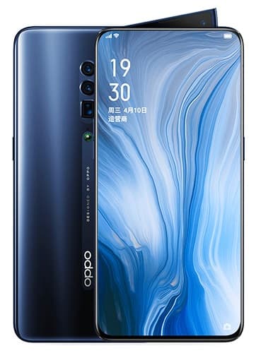Oppo Reno 10x Zoom agora pode gravar vídeos com a lente periscópio Oppo Reno 10x Zoom azul.