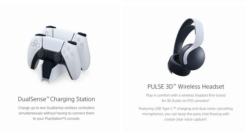 Playstation 5: Páginas do console aparecem no site da Amazon playstation 5 acessorios