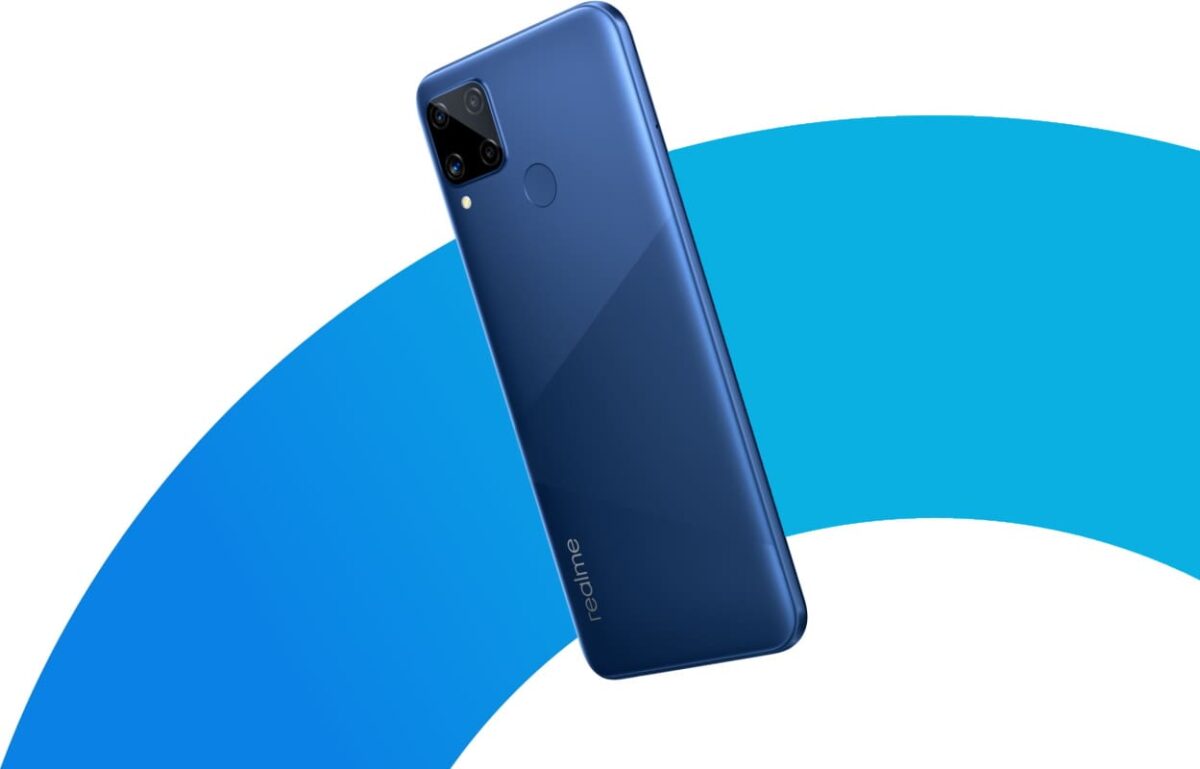 realme c15 azul lancamento