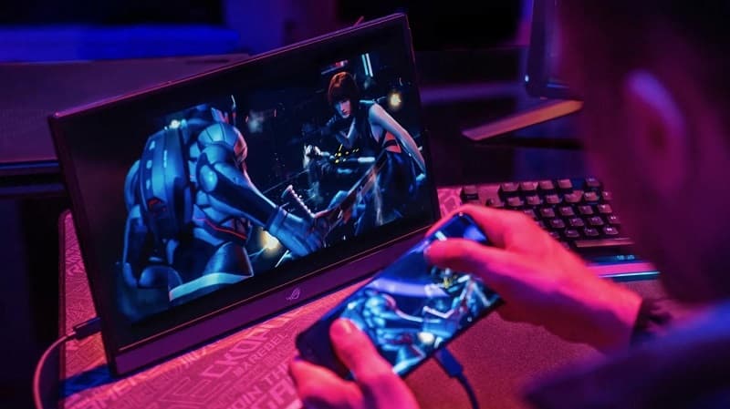 ASUS ROG Phone 3 é lançado oficialmente no Brasil por R$ 5849 ROG Phone 3 conectado ao ROG Strix XG16