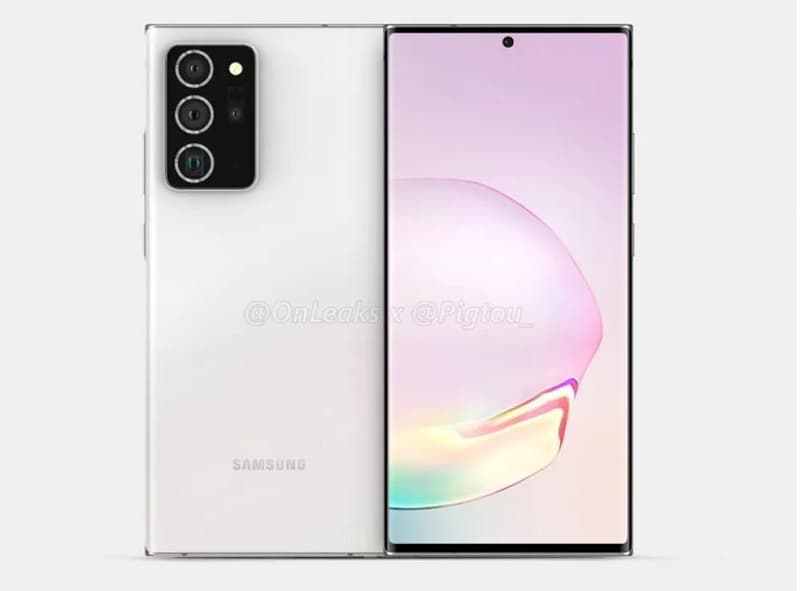 Galaxy Note 20 pode chegar ao Brasil com 5G e processador Qualcomm Render não oficial do Samsung Galaxy Note 20.