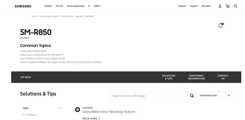 Galaxy Watch 3 recebe página de suporte no site da Samsung na Índia samsung galaxy watch 3 na india