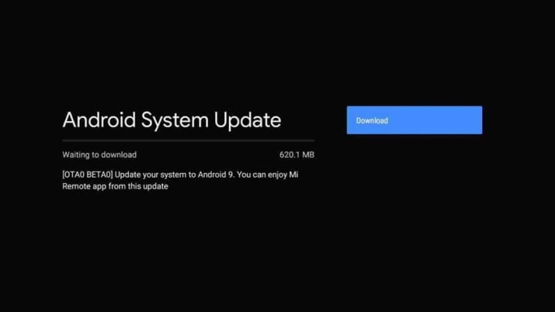 android system update mi box 3 pie