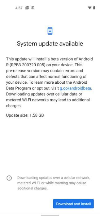 Google Pixel 4a agora faz parte do programa Beta do Android 11 Atualização programa beta Android 11 do Google Pixel 4a.