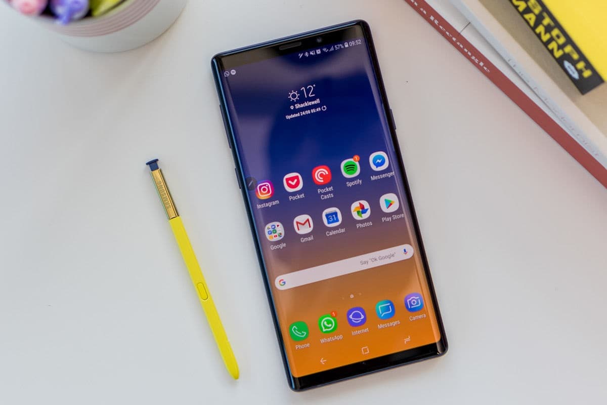Samsung Galaxy Note 9 novo update.