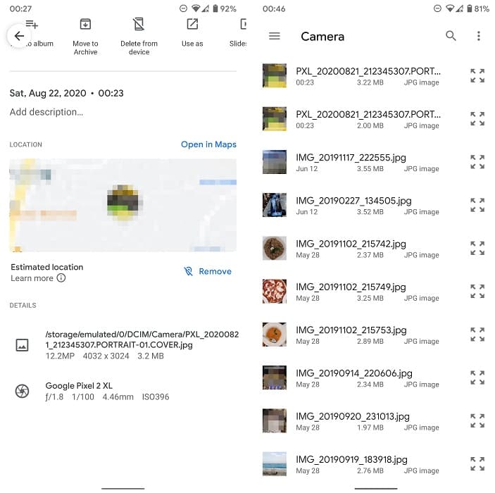 Google Camera 7.5 não criará mais pastas separadas para o modo retrato Google Camera 7.5 detalhes nova versão.